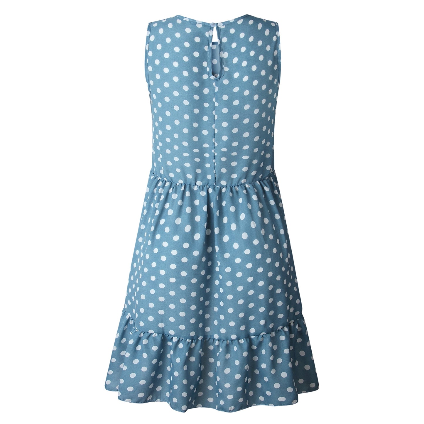 Summer Dress 2021 Women Ruffle Spring Street Sexy Casual Slim Thin Beach Party O Neck Mini Polka Dot Dress Vestidos De Fiesta