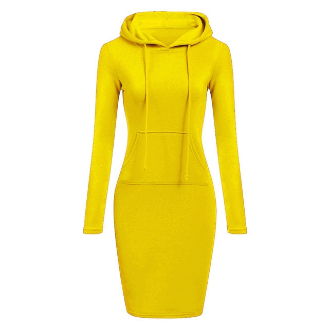 New Hoodie Women Dress Casual Hooded Pocket Long Sleeve Pullover Sweatshirts Womens Fashion Hooded Autumn Winter Dropshipping