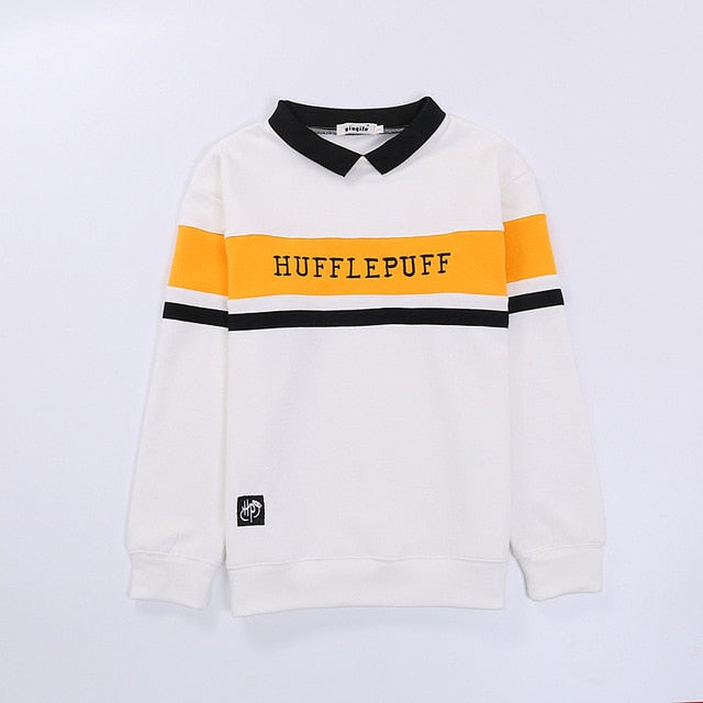 School Style Stripe uniform harr Embroidery cartoon men Female Sweatshirt Hoodies Woman Tracksuit Kpop velvet