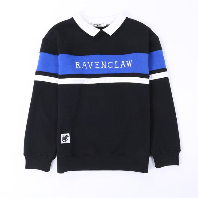 School Style Stripe uniform harr Embroidery cartoon men Female Sweatshirt Hoodies Woman Tracksuit Kpop velvet