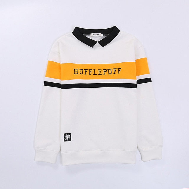 School Style Stripe uniform harr Embroidery cartoon men Female Sweatshirt Hoodies Woman Tracksuit Kpop velvet