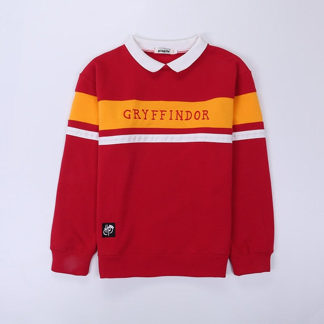 School Style Stripe uniform harr Embroidery cartoon men Female Sweatshirt Hoodies Woman Tracksuit Kpop velvet