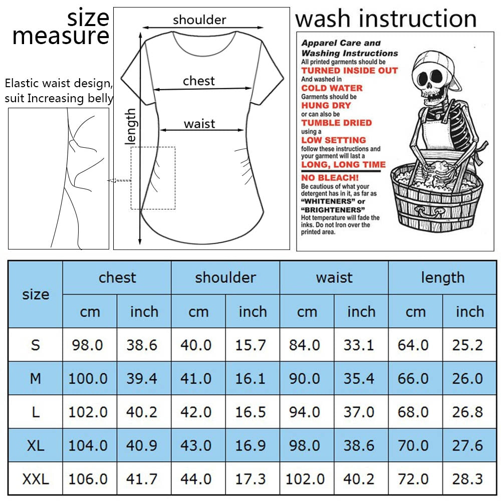 Baby Loading Women Printed Pregnant T Shirt Girl Maternity Short Sleeve Pregnancy Announcement Shirt New Mom Clothes