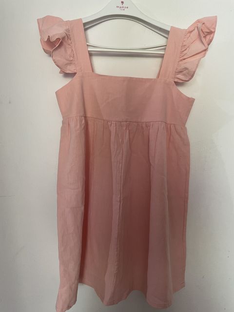 Muiches Casual Square Collar Butterfly Sleeve Mini Sweet Dress Woman Backless High Waist Loose Linen Solid Dress 2021 Summer