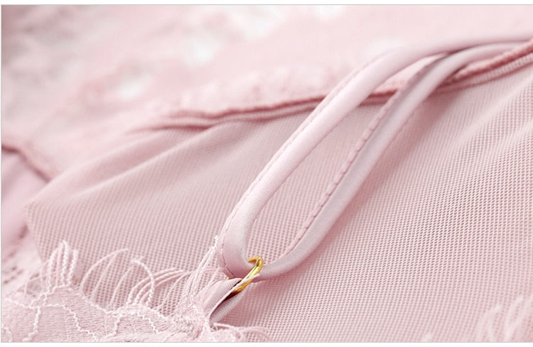 Sexy Women's Sleepwear Perspective Lace Nightdress Thin Homewear Nightwear Silk Sleeveless Nightgown Night Dress Size M-XXL