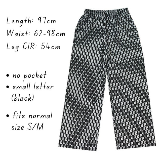 Missnight Pink Pants Heart Printed Straight Elastic High Waist Pants Drawstring Fashion Pants Streetwear Vintage 2021 Harajuku