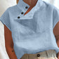 Celmia Women Short Sleeve Blusas Summer Cotton Linen Shirts Fashion Oversized Blouses Casual Loose Camisas Solid Tunic Tops