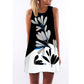 ECOBROS 2020 New Women Summer Dress casual sleeveless Loose floral print mini dresses plus size woman clothing dress vestidos