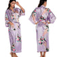 Silk Kimono Robe Bathrobe Women Satin Robe Silk Robes Night Sexy Robes Night Grow For Bridesmaid Summer Plus SizeS-XXXL 010412