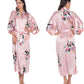 Silk Kimono Robe Bathrobe Women Satin Robe Silk Robes Night Sexy Robes Night Grow For Bridesmaid Summer Plus SizeS-XXXL 010412