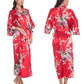 Silk Kimono Robe Bathrobe Women Satin Robe Silk Robes Night Sexy Robes Night Grow For Bridesmaid Summer Plus SizeS-XXXL 010412