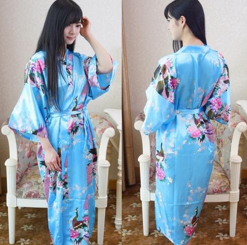 Silk Kimono Robe Bathrobe Women Satin Robe Silk Robes Night Sexy Robes Night Grow For Bridesmaid Summer Plus SizeS-XXXL 010412