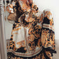 Women Boho Wrap Summer Long Dress Holiday Maxi Loose Sundress Floral Print V-neck Long Sleeve Elegante Dresses Cocktail Party