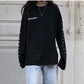 Autumn tshirt Casual Letter Print O-Neck stripe Tees Creativity Loose T-Shirts Women Long Sleeve Oversize top Hip Hop Streetwear