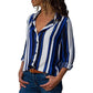 New Fashion Print Women Blouses Long Sleeve Turn-down Collar Chiffon Blouse Shirt Casual Tops Plus Size Elegant Work Shirt
