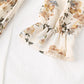 Spring Stand Collar Floral Print Women Dress Lace Up Female Pleated Dress Summer Party Midi Chiffon Vestidos femme