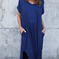 Plus Size 5XL Sexy Women Dress Summer Solid Casual Short Sleeve Maxi Dress For Women Long Dress Free Shipping Lady Dresses