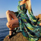 Vestido Floral Print Boho Maxi Dress Sexy Lady Bohemian Summer Long Dress Women Beach Dresses Female Robes Christmas