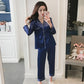 Women Faux Silk Pajama Sets Satin Pyjama Sleepwear Long/Short Sleeve Large Size Fashion Pajamas for Girl Nightwear