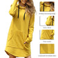 New Hoodie Women Dress Casual Hooded Pocket Long Sleeve Pullover  Sweatshirts Womens Fashion Hooded Autumn Winter Dropshipping