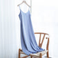 Fashion High Quality Women's Dress Summer Spaghetti Satin Long Woman Dress Very Soft Smooth Plus Size S-4XL