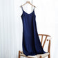 Fashion High Quality Women's Dress Summer Spaghetti Satin Long Woman Dress Very Soft Smooth Plus Size S-4XL