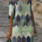 Fashion casual dress large size loose dress temperamental mid-sleeve dress