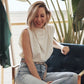 Vintage Women Elegant Stand Collar Soft Shirts 2021 Summer Fashion Ladies Stylish Loose Blouses Casual Female Tops Girls Chic