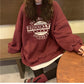 Thin Pullover Sweatshirt Fashion Autumn Designer Loose Crewneck Sweatshirt Harajuku Hoodie Polerones Mujer 2021 Kpop Clothes
