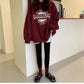 Thin Pullover Sweatshirt Fashion Autumn Designer Loose Crewneck Sweatshirt Harajuku Hoodie Polerones Mujer 2021 Kpop Clothes