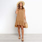 Women Summer Dress Polka Dot Chiffon Sleeveless Beach Mini Casual Yellow Sundress Fashion Plus Size Dress For Women