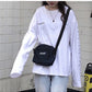 Autumn tshirt Casual Letter Print O-Neck stripe Tees Creativity Loose T-Shirts Women Long Sleeve Oversize top Hip Hop Streetwear
