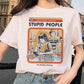 OUSLEE Summer Demon Women's T Shirt Harajuku Scary Cartoon Men's Tee Tops Chic Ullzang Grim Evil Series Tshirt Female Streetwear