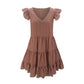 Summer Dress 2021 Women Ruffle Spring  Street Sexy Casual Slim Thin Beach Party O Neck Mini Polka Dot Dress Vestidos De Fiesta