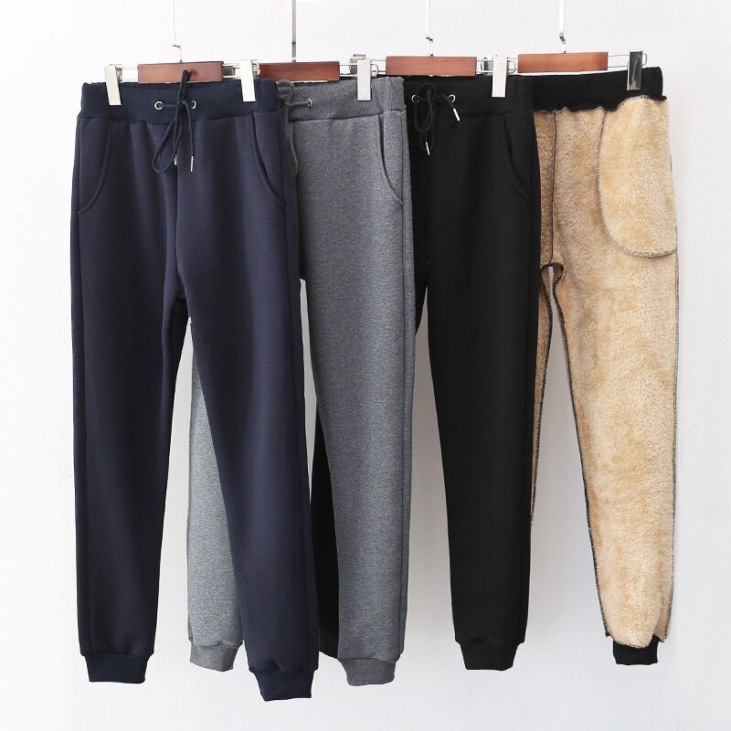 Winter Women Pants Casual Loose Thicken Warm Women Pants Female Long Trousers Outwear High Waist Solid Harem Pants 2XL