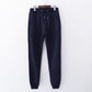 Winter Women Pants Casual Loose Thicken Warm Women Pants Female Long Trousers Outwear High Waist Solid Harem Pants 2XL