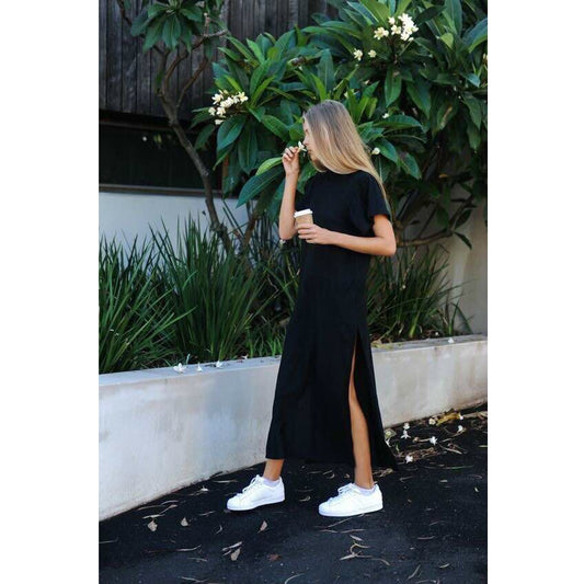 Maxi T Shirt Dress Women Summer Beach Boho Sexy Party Elegant Bodycon Vintage Cotton White Black Long Dresses Sundress Plus Size