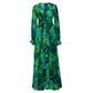 Vestido Floral Print Boho Maxi Dress Sexy Lady Bohemian Summer Long Dress Women Beach Dresses Female Robes Christmas