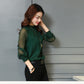 Chiffon Blouse New Women Tops Long Sleeve Stand Neck Work Wear Shirts Elegant Lady Casual Blouses women's blusas Plus size