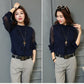 Chiffon Blouse New Women Tops Long Sleeve Stand Neck Work Wear Shirts Elegant Lady Casual Blouses women's blusas Plus size