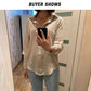 Spring Women Fashion Long Sleeves Satin Blouse Vintage Femme V Neck Street Shirts Elegant Imitation Silk Blouse