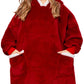Oversized Hoodies Sweatshirt Women Winter Hoodies Fleece Giant TV Blanket With Sleeves Pullover Oversize Women Hoody Sweatshirts