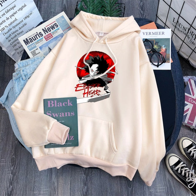 Cartoon Kawaii Korean Style Clothes For Women's Hoodies Tops Harajuku Black Fleece Hoody Clothing Spring Brown Girls Anime