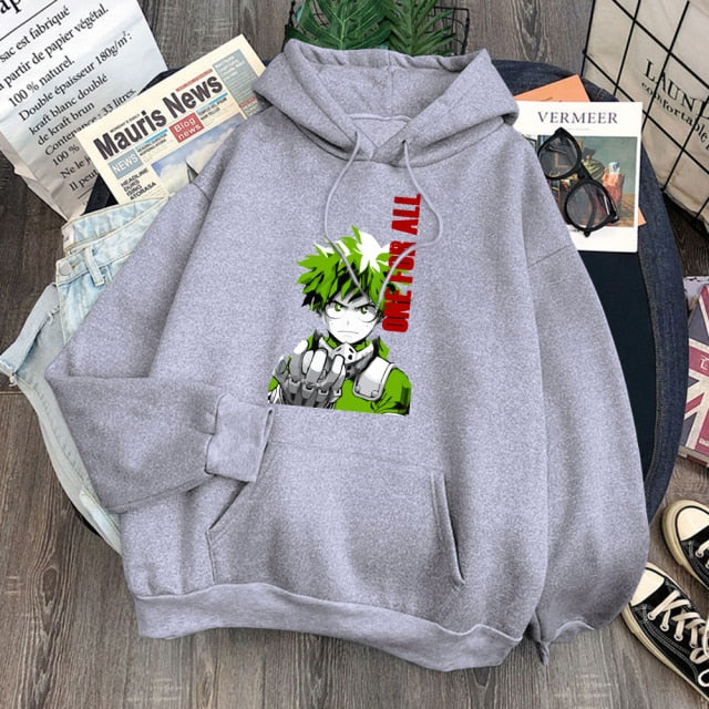 Cartoon Kawaii Korean Style Clothes For Women's Hoodies Tops Harajuku Black Fleece Hoody Clothing Spring Brown Girls Anime