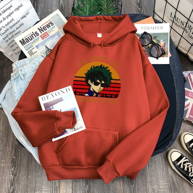 Cartoon Kawaii Korean Style Clothes For Women's Hoodies Tops Harajuku Black Fleece Hoody Clothing Spring Brown Girls Anime