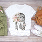 Women Summer Short Sleeve Dream Feather Fashion Print Lady T-shirts Top T Shirt Ladies Womens Graphic Female Tee T-Shirt