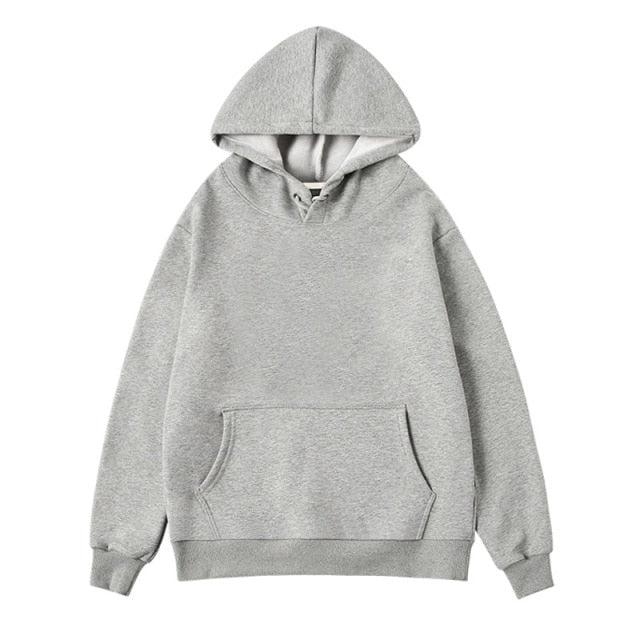 Women Couple Hoodies Sweatshirt Fleece 100% Cotton Tracksuit Sports Sweatshirt Winter Japanese Casual Loose Jumper