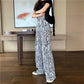 Missnight Pink Pants Heart Printed Straight Elastic High Waist Pants Drawstring Fashion Pants Streetwear Vintage 2021 Harajuku