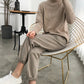 Thicken Women Pencil Pants 2021 Spring Winter Plus Size OL Style Wool Female Work Suit Pant Loose Female Trousers Capris 6648 50