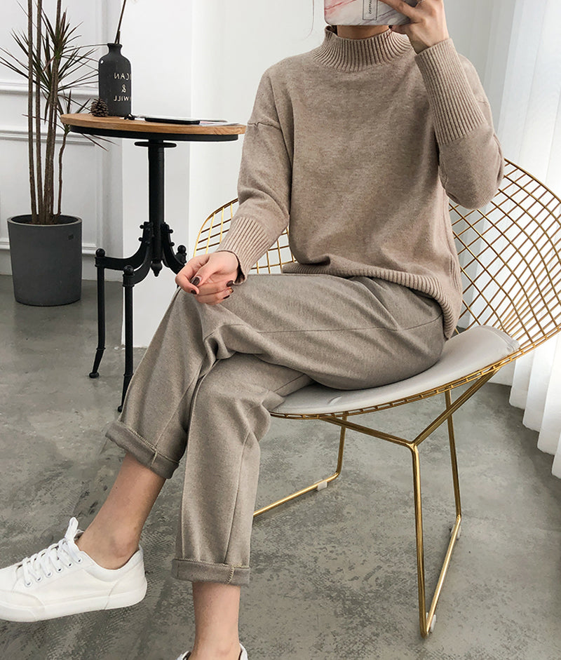 Thicken Women Pencil Pants 2021 Spring Winter Plus Size OL Style Wool Female Work Suit Pant Loose Female Trousers Capris 6648 50